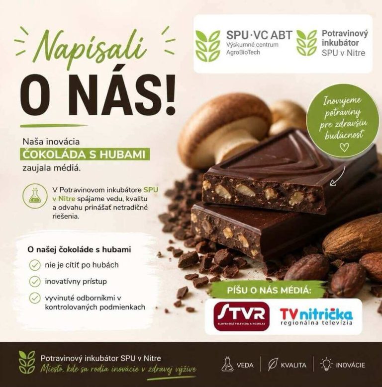 Naša najnovšia inovácia – čokoláda s mediciálnymi hubami