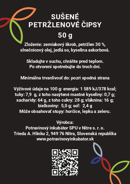 parsley chips label