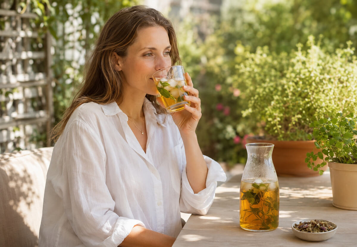 woman-drinking-cold-brew-tea