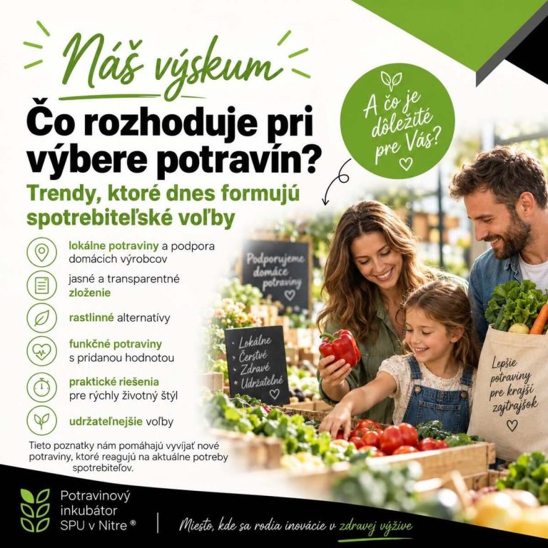 V Potravinovom inkubátore SPU v Nitre sa venujeme spotrebiteľskému výskumu(1)