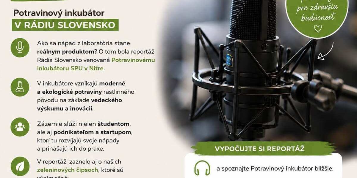 Potravinový inkubátor v Rádiu Slovensko
